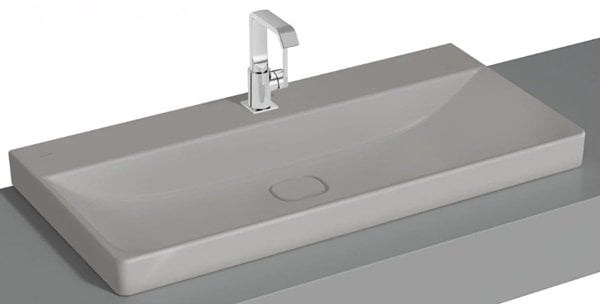 Vitra 7529B076-0937 Metropole Çanak lavabo, 100cm Mat Taş Gri.